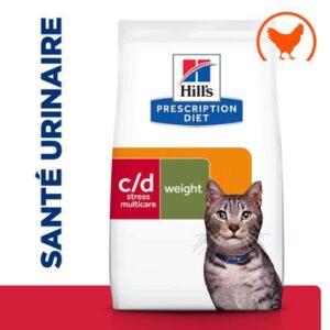Croquettes chat adulte non stérilisé urinaire poulet stress metabolic