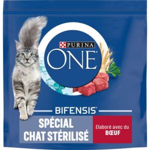Croquettes chat adulte stérilisé boeuf ble