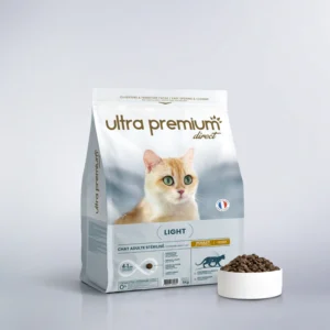 Croquettes Ultra Premium Direct chat stérilisé perte de poids poulet