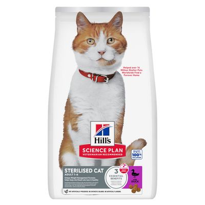 Croquettes chat adulte stérilisé perte de poids canard rsquo