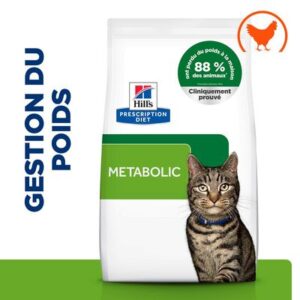 Croquettes chat adulte non stérilisé diabète poulet metabolic