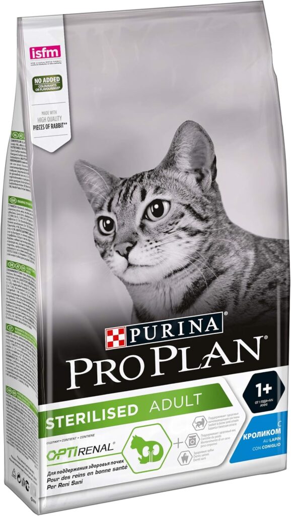 Croquettes chat adulte stérilisé rénal lapin