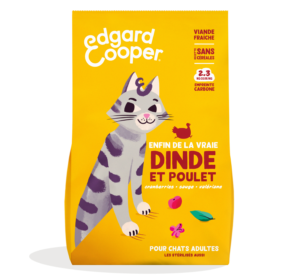 Croquettes chat adulte stérilisé dinde
