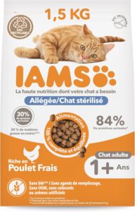 Iams advanced nutrition – croquettes allégées pour chats stérilisés
