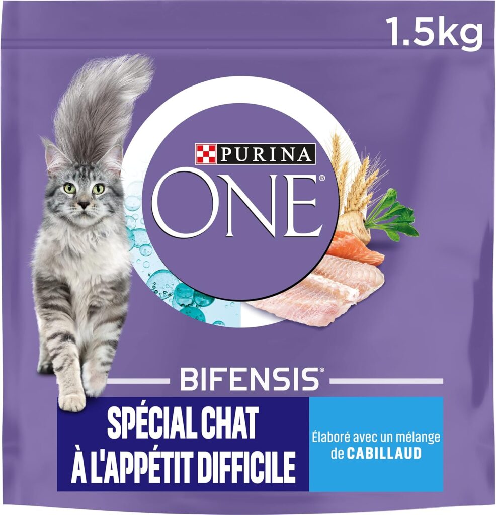 Purina one spécial chat difficile cabillaud et truite 1.5kg