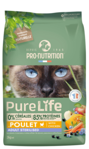 Pro-nutrition pure life chat stérilisé poulet
