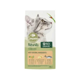 Companino (Carrefour) - Croquettes pour chat adulte stérilisé sans céréales légume saumon