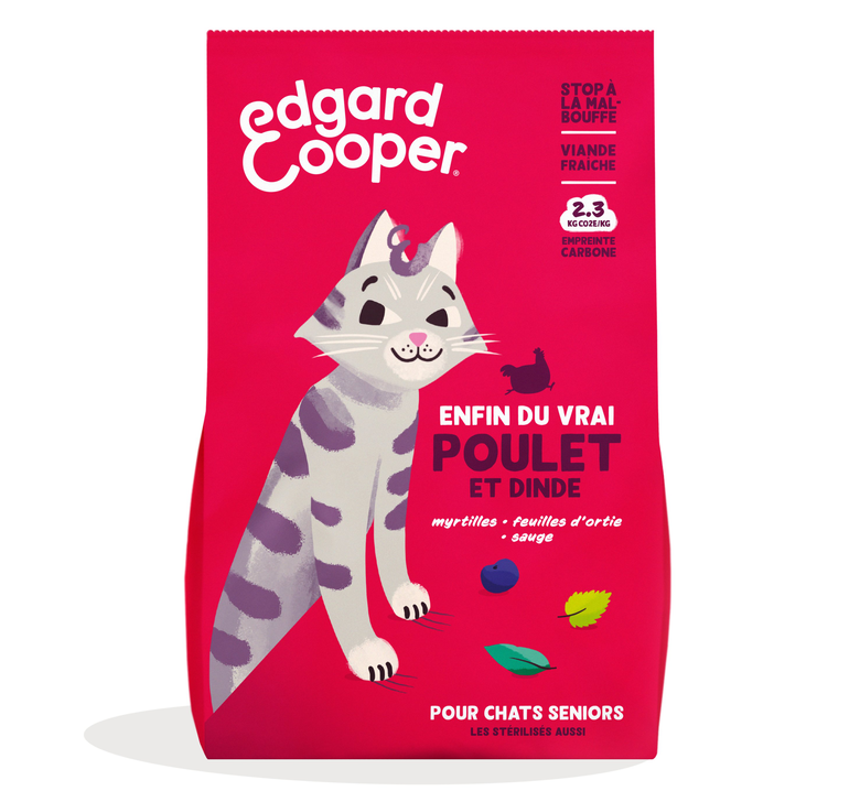 Croquettes à la dinde et au poulet pour chat senior