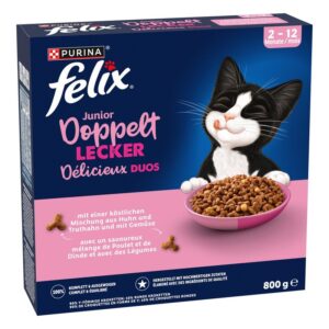 Felix junior dubbel délicieux poulet et dinde