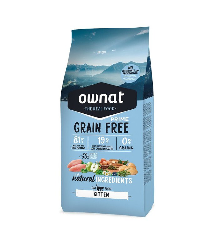 Croquettes kitten prime grain free pour chatons
