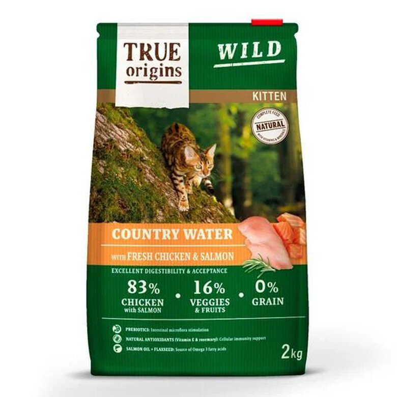 True origins wild – croquettes poulet & saumon pour chatons