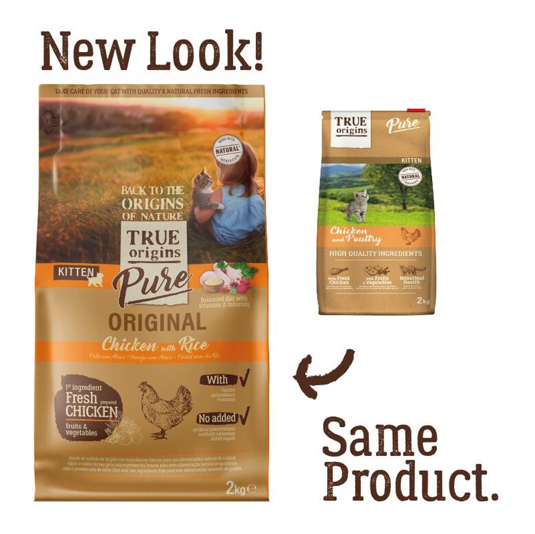 True origins pure – croquettes au poulet pour chaton