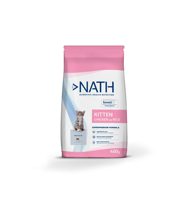 Nath croquettes kitten au poulet et riz pour chatons