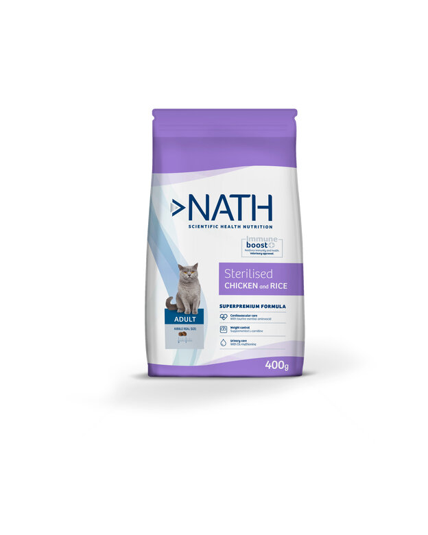Nath croquettes adult sterilised au poulet et riz pour chats