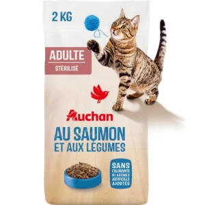 Croquettes au saumon et aux légumes pour chat stérilisé