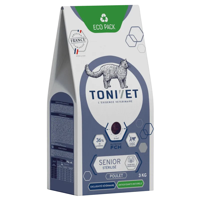 Tonivet senior stérilisé au poulet